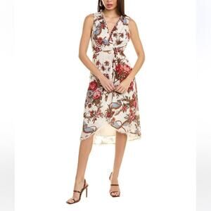 Kobi Halperin Carine Floral-Print Midi-Dress Size Extra Small XS